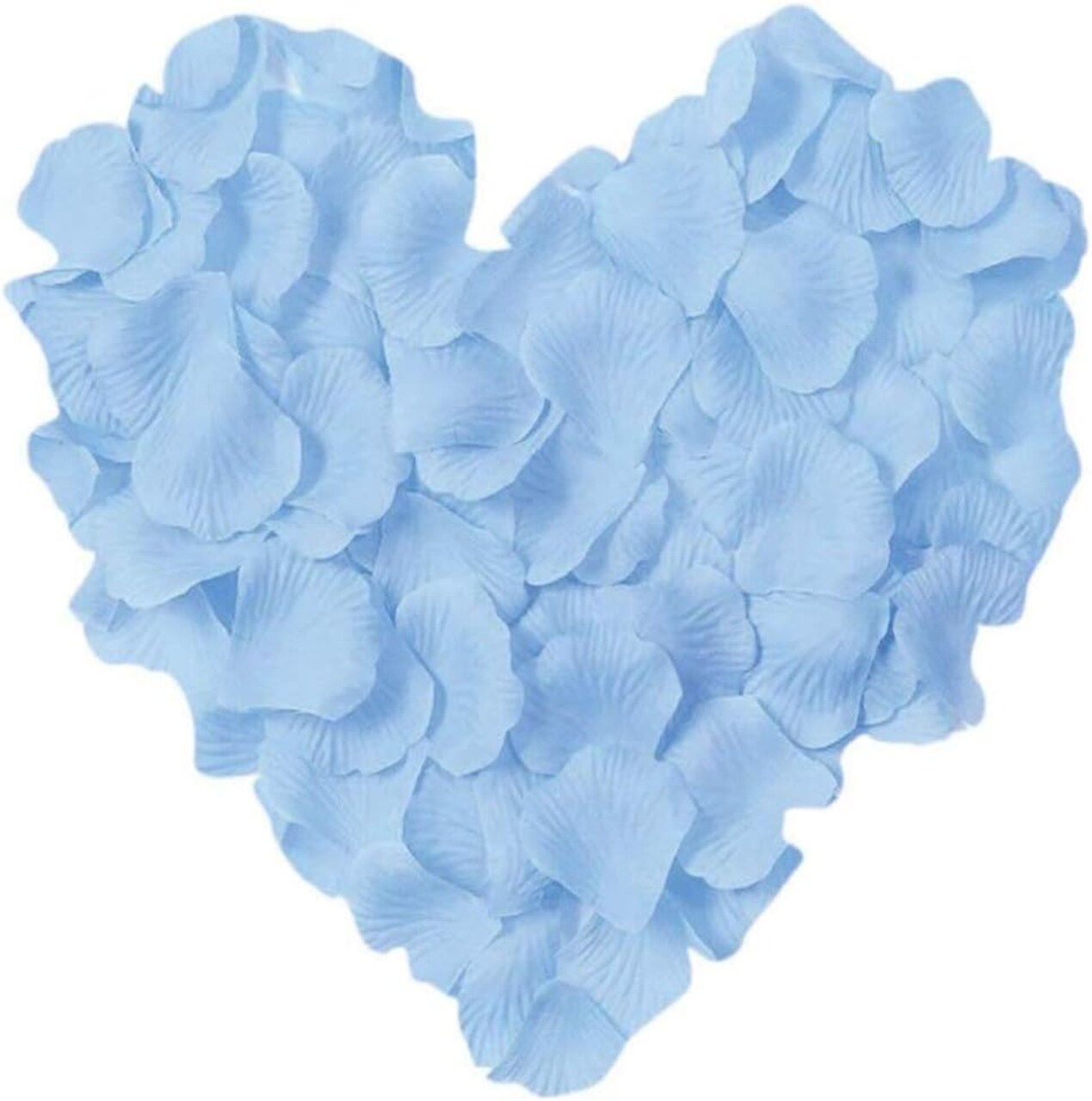 1000 Pieces Light Blue Artificial Silk Rose Petals Flower Decoration Wedding Party Color Light Blue